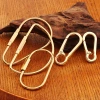 Brass D-shaped buckle, metal U-shaped keychain, multi-functional pure copper outdoor keychain, D-shaped ring buckle, luggage accessories details Picture